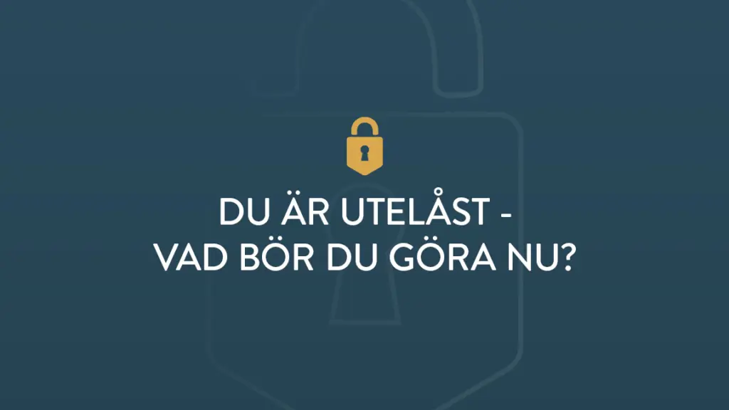 Du ar utelast vad bor du gora nu