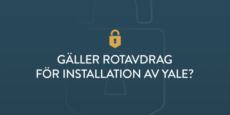 Galler rotavdrag for installation av yale