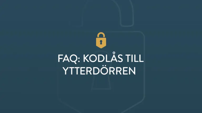 Faq kodlas till ytterdorren