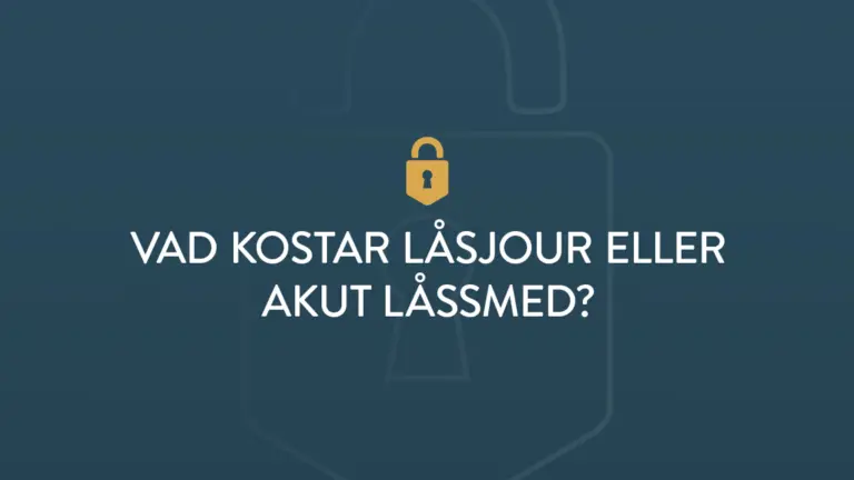 Vad kostar lasjour eller akut lassmed